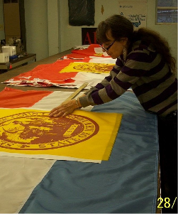 Ulster County NY flag construction.