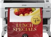 Printing of advertising banner. Printing of advertising banner.