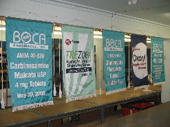 display hanging banners with cord and tssels. display hanging banners with cord and tssels.