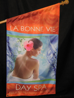 angled outrigger flag angled outrigger flag